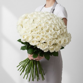 101 белая роза (Premium) 70 см 101 белая роза (Premium) 70 см